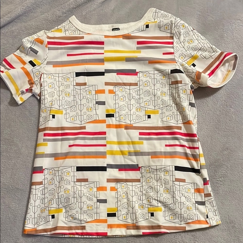Abstract Patterned T-Shirt